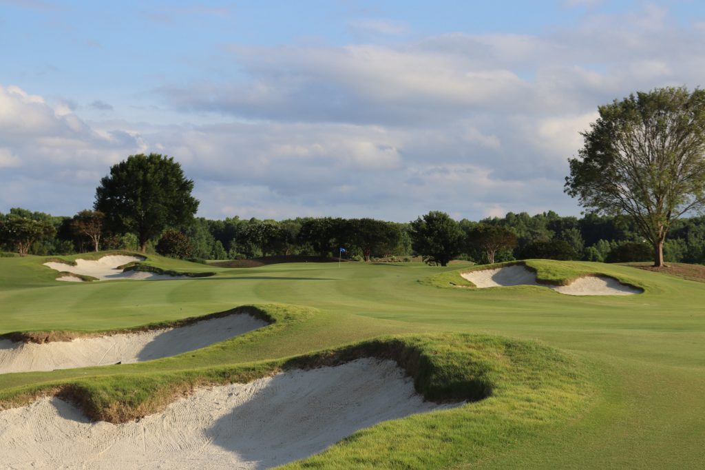 Bunkers of golf course